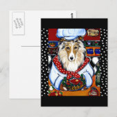 Collie Chef Briefkaart (Voorkant / Achterkant)
