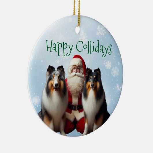 Collie Christmas Ornament (Rechts)