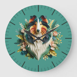 Collie Clock Grote Klok