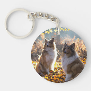 Collie Couple Sleutelhanger