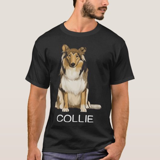 Collie Crazy Dog T-shirt (Voorkant)