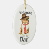 Collie Dad Ceramic Ornament (Rechts)