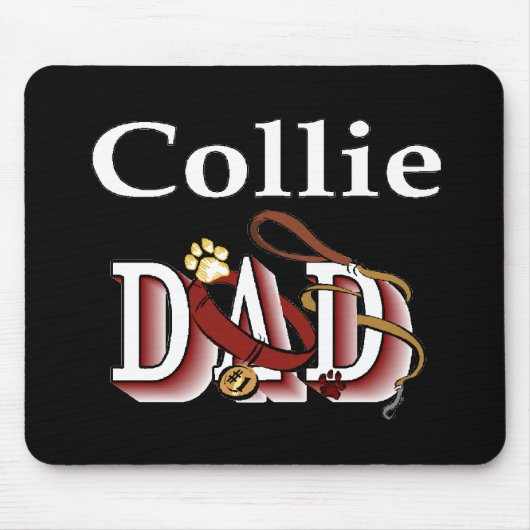 Collie DAD Gifts Muismat (Voorkant)