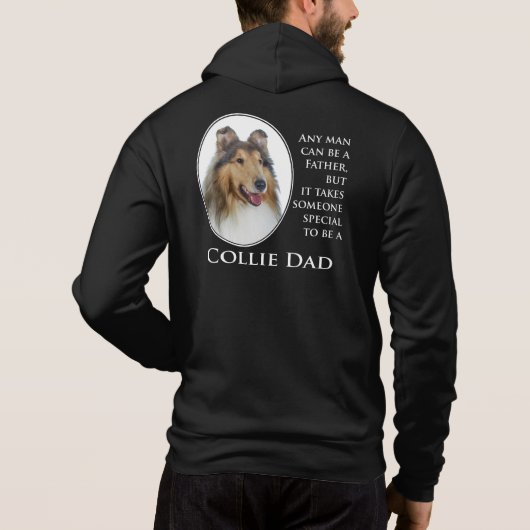 Collie Dad Hoodie (Achterkant)