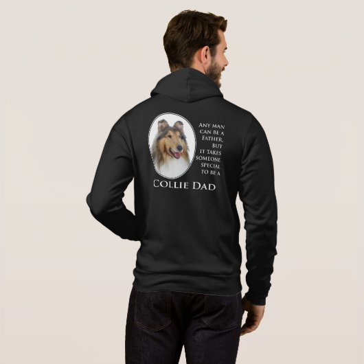 Collie Dad Hoodie (Achterkant volledig)