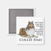 Collie Dad Magnet (Voorkant / Achterkant)