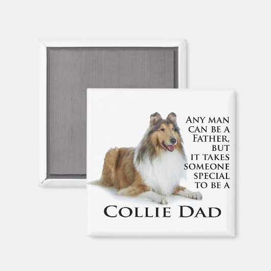 Collie Dad Magnet (Voorkant / Achterkant)