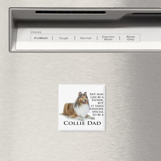 Collie Dad Magnet (Insitu (Vaatwasser))