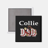 collie dad Magnet (Voorkant / Achterkant)