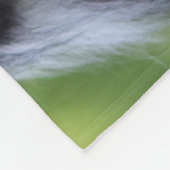 Collie Dog aan de zwarte en witte rand Fleece Deken (Hoek)