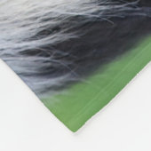 Collie Dog aan de zwarte en witte rand Fleece Deken (Hoek)