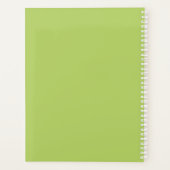 Collie Dog aan de zwarte en witte rand Planner (Achterkant)