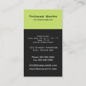 Collie Dog aan de zwarte en witte rand Visitekaartje (Achterkant)