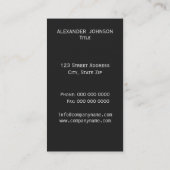 Collie Dog aan de zwarte en witte rand Visitekaartje (Achterkant)