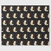 Collie Dog, Autumn Leaves Cadeaupapier (Vlak)