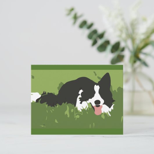 Collie Dog Briefkaart (Staand voorkant)