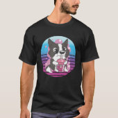 Collie Dog Bubble Tea T-shirt (Voorkant)