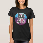 Collie Dog Bubble Tea T-shirt (Voorkant)