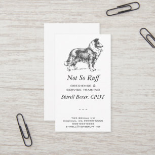 Collie Dog Business Visitekaartje