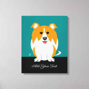 Collie Dog Canvas Afdruk