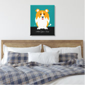 Collie Dog Canvas Afdruk (Insitu (Slaapkamer))