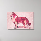 Collie dog canvas afdruk (Voorkant)