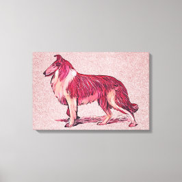 Collie dog canvas afdruk