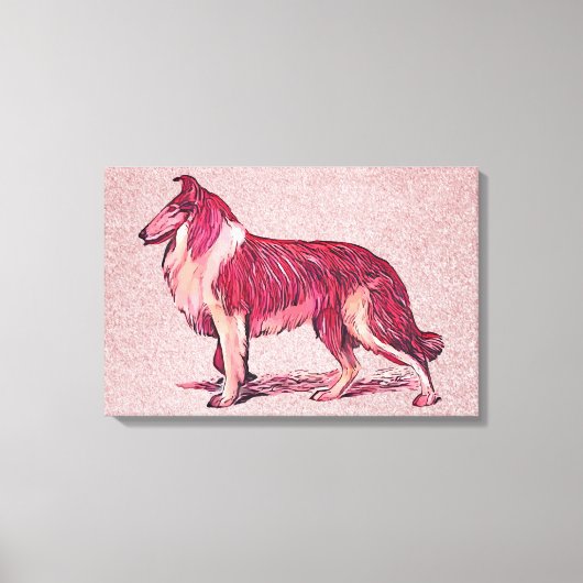 Collie dog canvas afdruk (Voorkant)