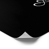 Collie Dog Cartoon Art Poster (Hoek)