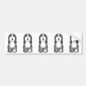 Collie Dog Cartoon Bumpersticker (Voorkant)