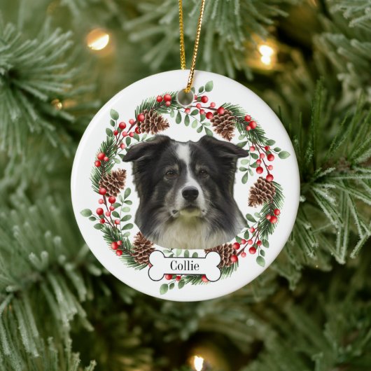Collie Dog Gepersonaliseerd Ornament voor huisdier (Boom)
