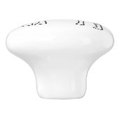 Collie Dog Keramische Knop (Zijkant)