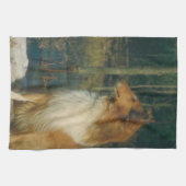 Collie Dog Kitchen Towel Theedoek (Horizontaal)