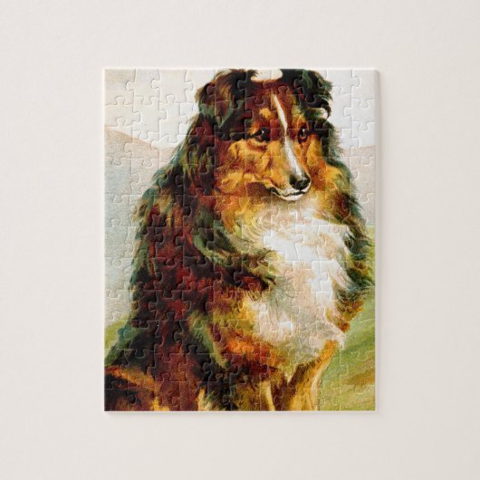 Collie Dog Legpuzzel (Verticaal)