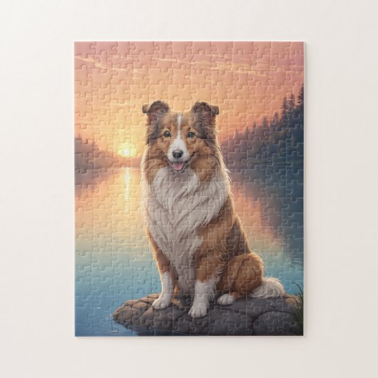 Collie dog legpuzzel (Verticaal)