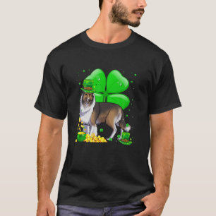 Collie Dog Lucky Charm St. Patrick's Day Party out T-shirt