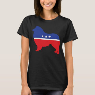 Collie Dog Politiek symbool Verkiezingsmascot T-shirt