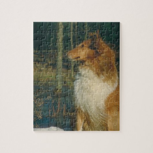 Collie Dog Puzzle Legpuzzel (Verticaal)