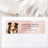 Collie Dog Retouradres Labels (Insitu)