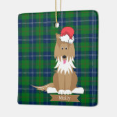 Collie Dog Santa Christmas Pet Ornament (Links)