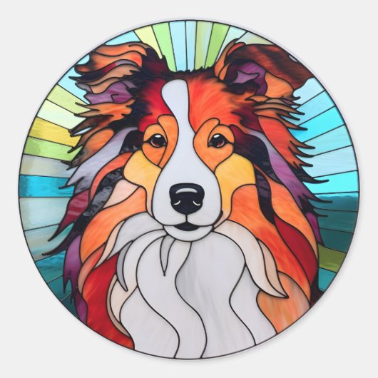 Collie Dog Sticker Pack (Voorkant)