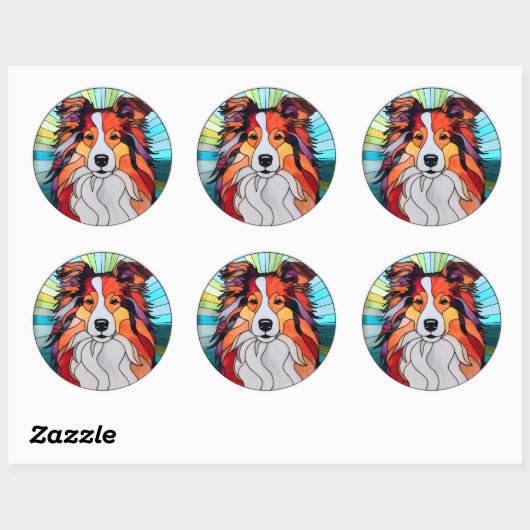 Collie Dog Sticker Pack (Vel)