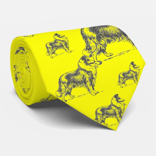 Collie Dog Stropdas (Opgerold)