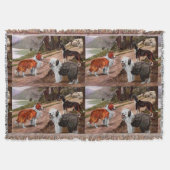  Collie Dog Trio Deken (Voorkant)