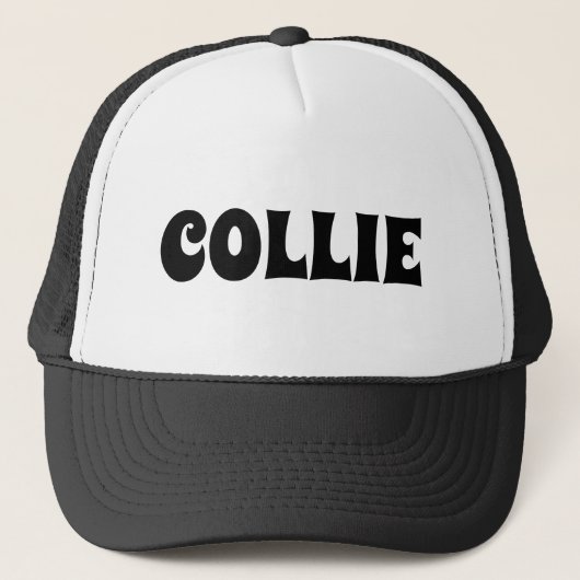 COLLIE DOG TRUCKER HAT TRUCKER PET (Voorkant)