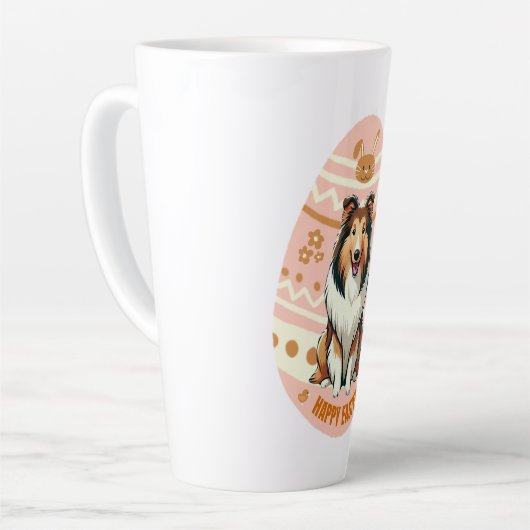 Collie Egg Latte Mok (Linkerhoek)