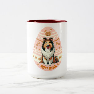 Collie-ei Tweekleurige Koffiemok