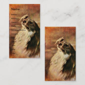  Collie en vogels Visitekaartje (Voorkant / Achterkant)