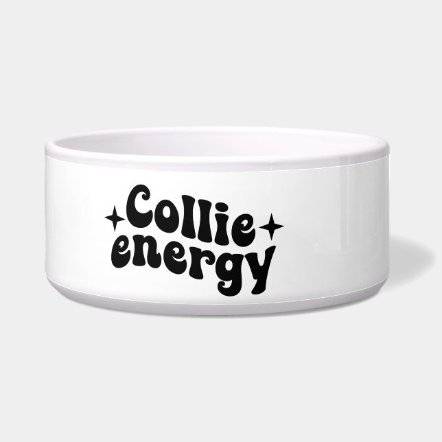 Collie Energie Keramische Hondenbak Voerbakje (Links)