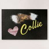 Collie Eyes Solid Color 1000-stuk Legpuzzel (Horizontaal)
